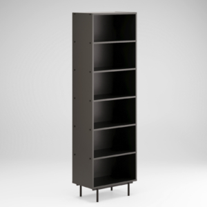 Lai riiul AROCCO musta sõrmejäljekindla viimistlusega