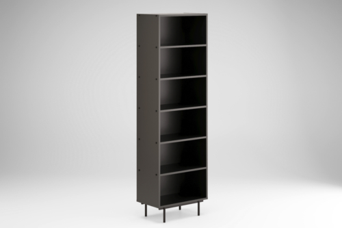 Lai riiul AROCCO musta sõrmejäljekindla viimistlusega