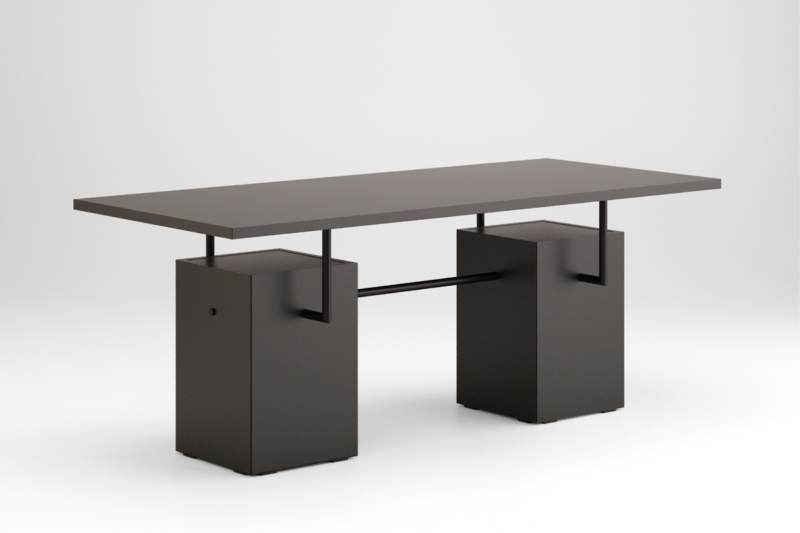 Diivanilaud ARROCCO musta sõrmejäljekindla kattega