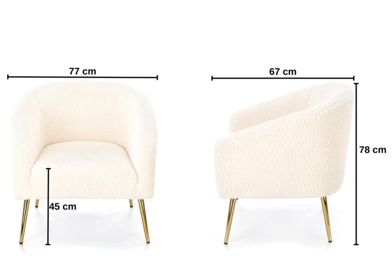 Tugitool Soft 01 kuldsete jalgadega