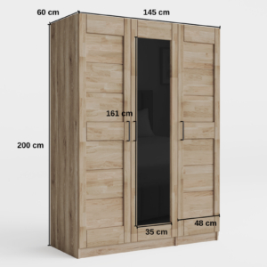 Toronto-_2_ Tammepuidust garderoob TORONTO L