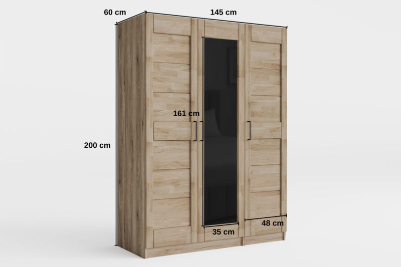 Toronto-_2_ Tammepuidust garderoob TORONTO L