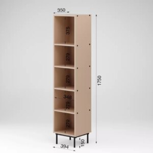 Riiul ARROCCO sõrmejäljekindla kattega