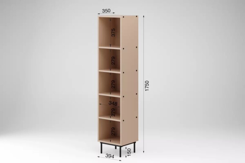 Riiul ARROCCO sõrmejäljekindla kattega