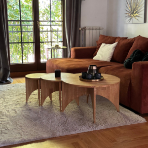 Tammepuidust kohvilaudade komplekt DIONY