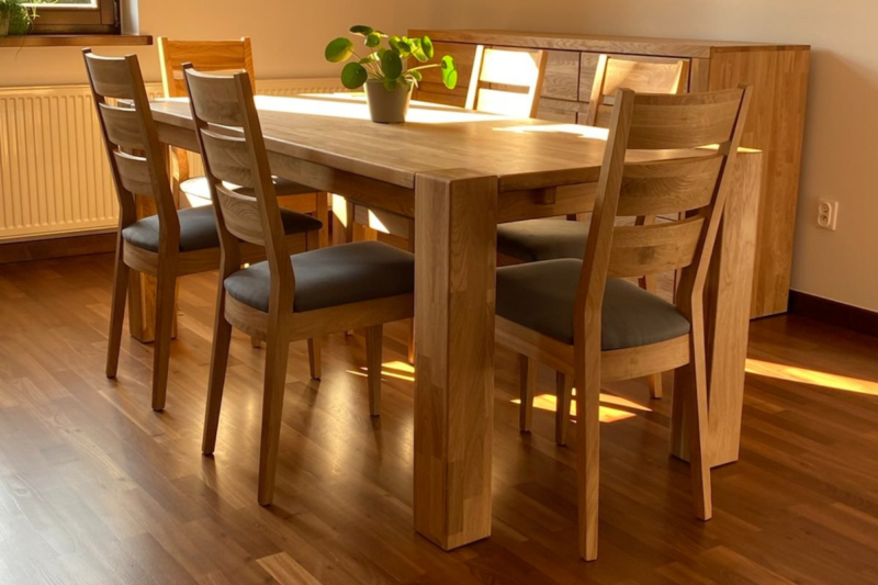 Tammepuidust pikendatav söögilaud Zeus