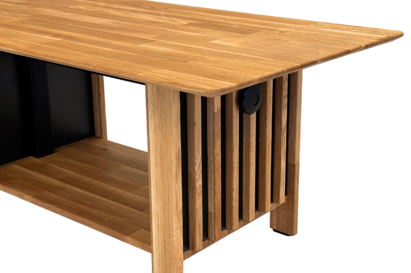 Reguleeritav tammepuidust tv-alus OREO 110