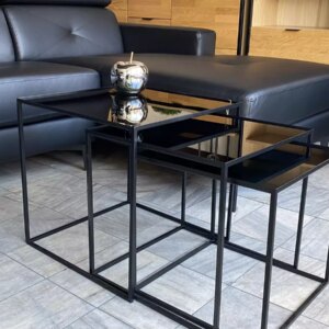 Diivanilaua klaasist komplekt CRYSTAL