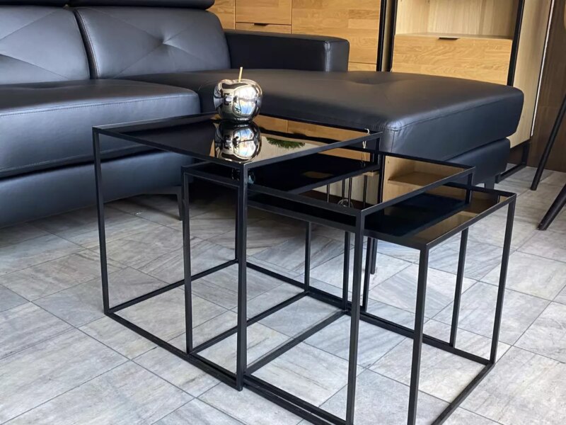 Diivanilaua klaasist komplekt CRYSTAL