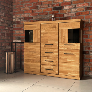 Tammepuidust vitriinkapp RARO 81