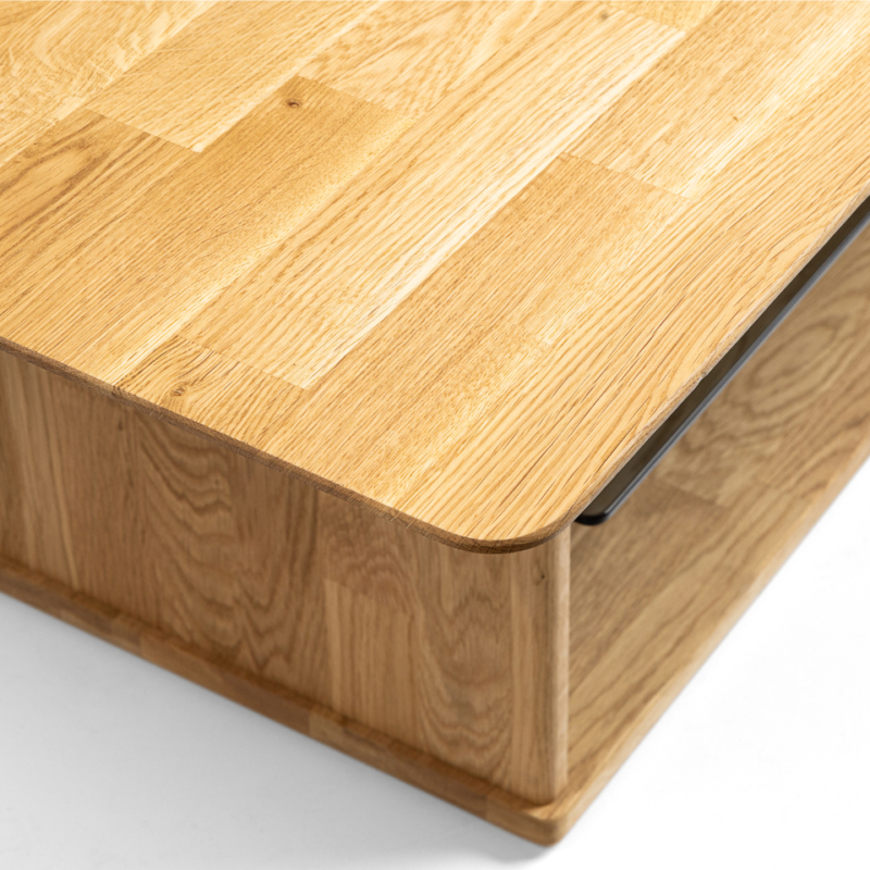 Tammepuidust reguleeritav kohvilaud OAKES