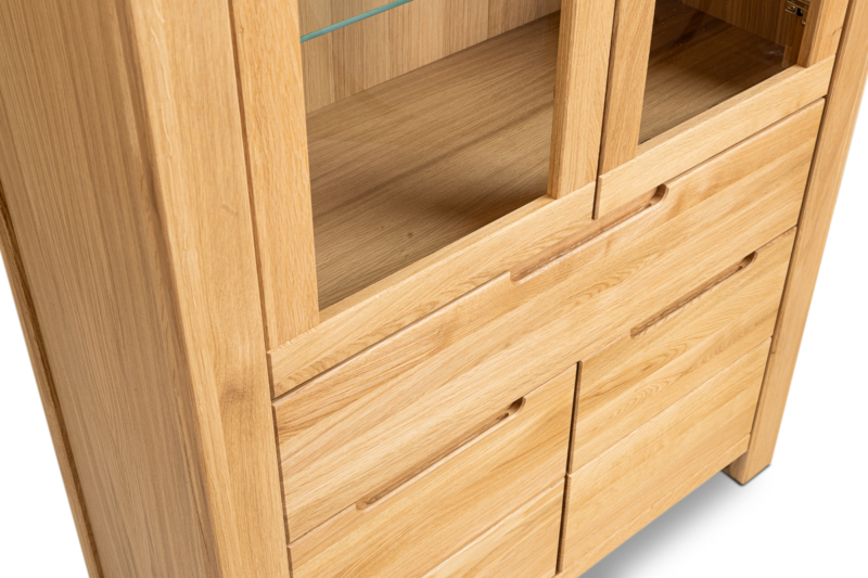 Tammepuidust vitriinkapp NAPOLI 80