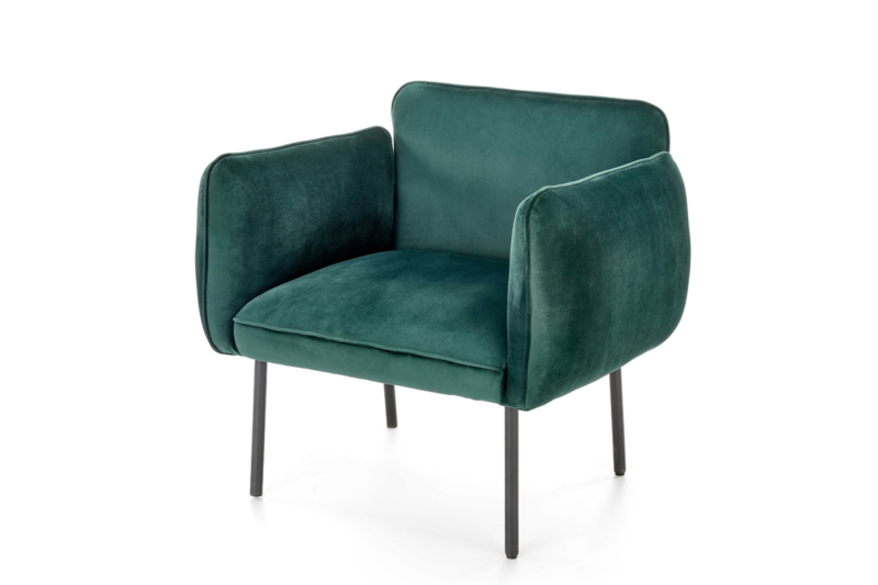 Roheline sametist tugitool Madera 01