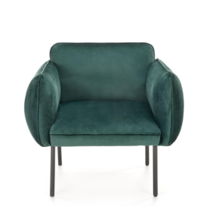 Roheline sametist tugitool Madera 01