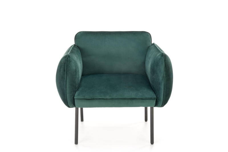 Roheline sametist tugitool Madera 01