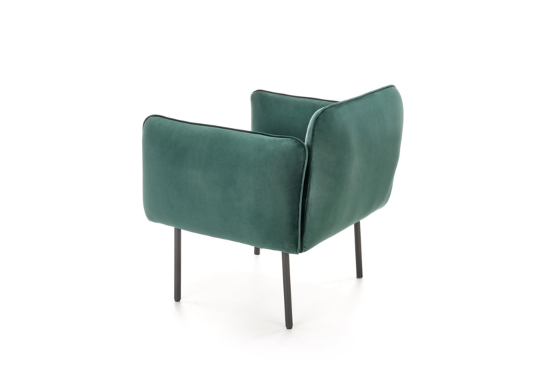 Roheline sametist tugitool Madera 01