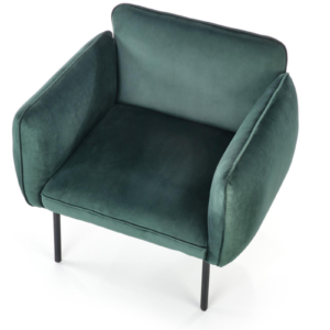 Roheline sametist tugitool Madera 01