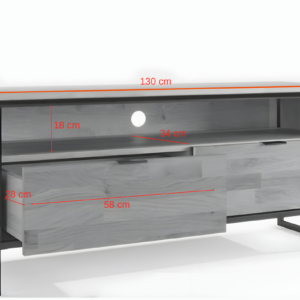 Tammepuidust tv-alus Kongo LOFT 01