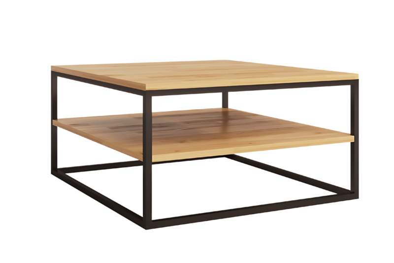 Diivanilaud metallist ja puidust  80/80 cm