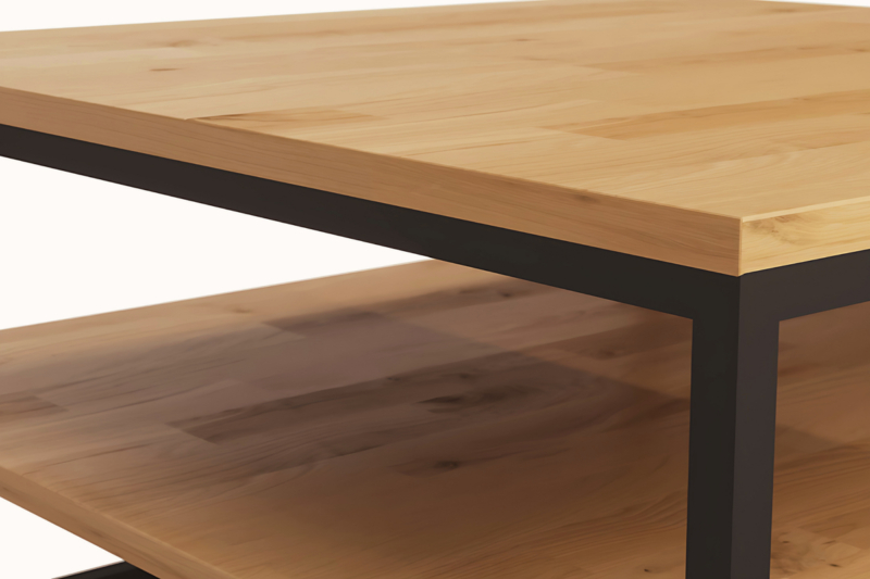 Diivanilaud metallist ja puidust  80/80 cm