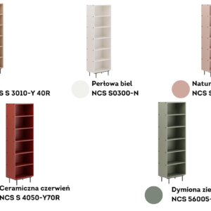 Lai riiul AROCCO musta sõrmejäljekindla viimistlusega