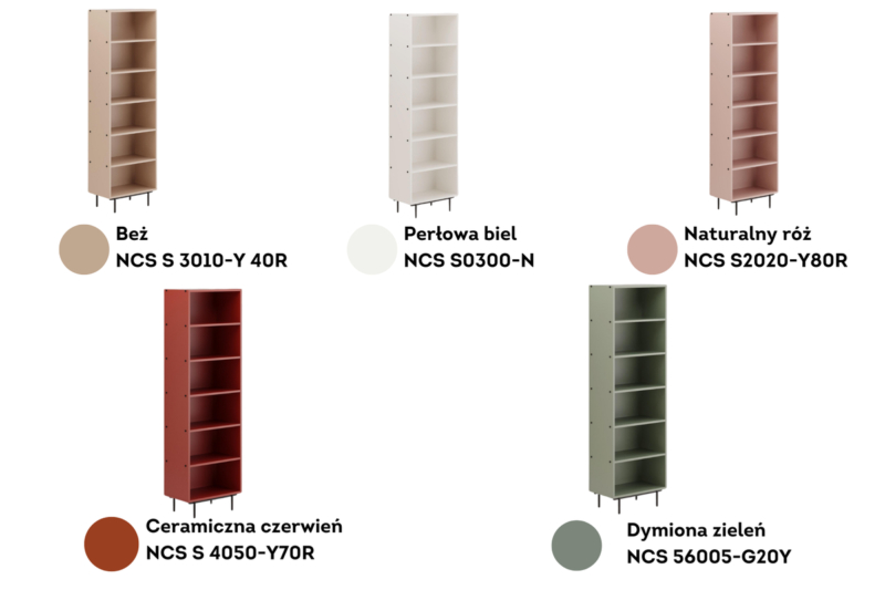 Lai riiul AROCCO musta sõrmejäljekindla viimistlusega