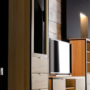 Tammepuidust vitriinkapp KONGO LOFT 06