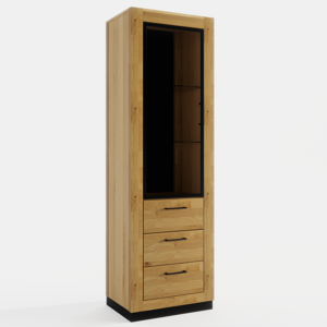 Tammepuidust vitriinkapp NEOMI 05