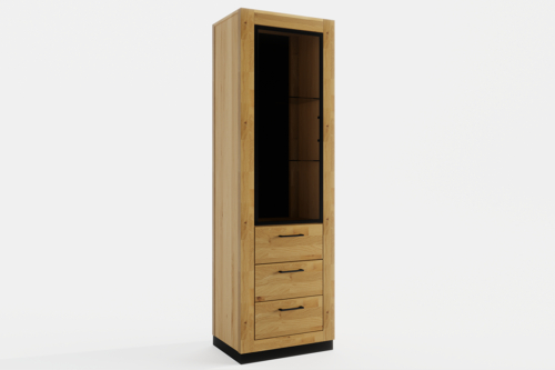 Tammepuidust vitriinkapp NEOMI 05