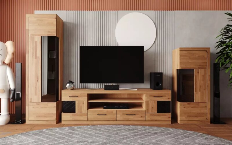 Tammepuidust vitriin Raro 90