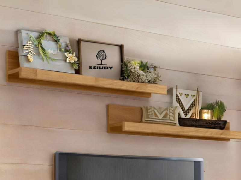 Riiuli komplekt tammepuidust 90 cm Raro 25