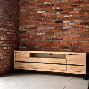 Tammepuidust TV alus Mono Loft 02