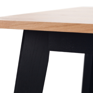 Pikendatav söögilaud AFRO mustade jalgadega