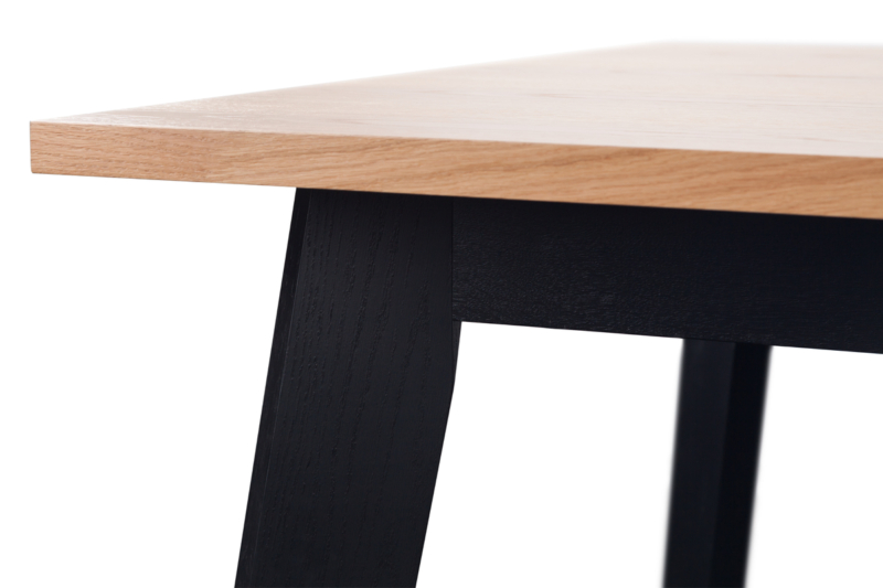 Pikendatav söögilaud AFRO mustade jalgadega