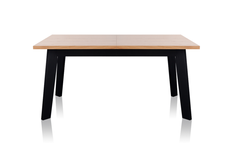 Pikendatav söögilaud AFRO mustade jalgadega