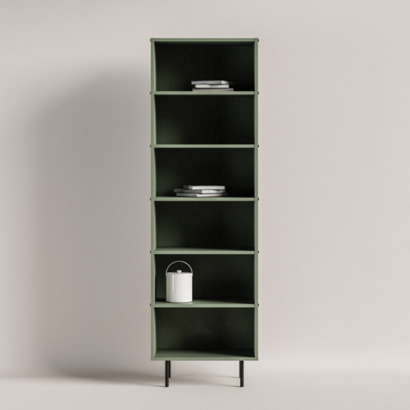 Lai riiul AROCCO musta sõrmejäljekindla viimistlusega