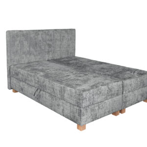 5905248143456_1 LARGO 160 voodi voodipesu konteineriga ja sisseehitatud madratsiga, hall
