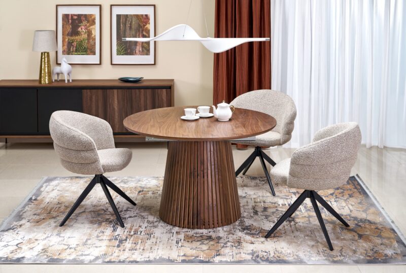 FARGO pikendustabel, pind - pähklipuu, jalad - pähklipuu