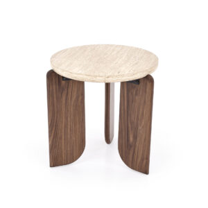 MAMBO S c.table travertiin / pähklipuit