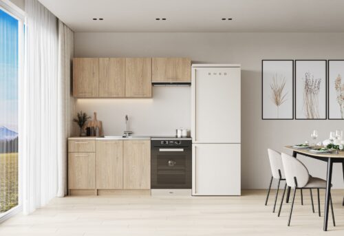 CORONA 180 köögikomplekt, cremonti tamm