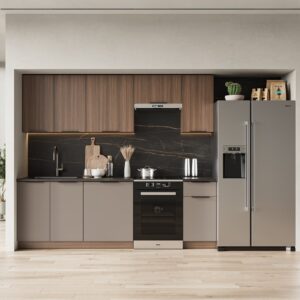 GRENADA 240 köögikomplekt, pähklipuu, pähklipuu franklin/taupe