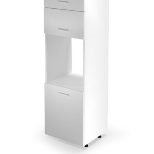 VENTO DP-60/214 kõrge kapp, värv: valge / mesi tamm