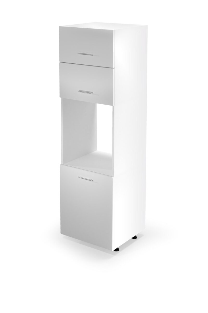 VENTO DP-60/214 kõrge kapp, värv: valge / mesi tamm