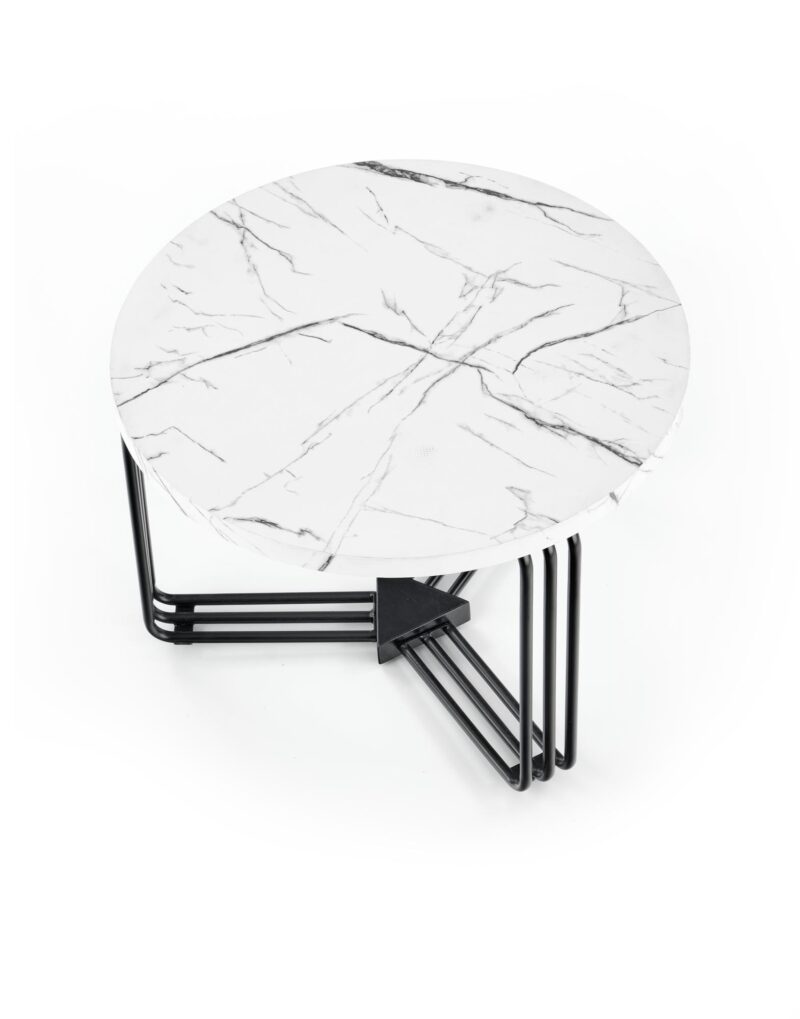 5905248106765_8 Kohvilaud ANTERA M, valge marmor / must