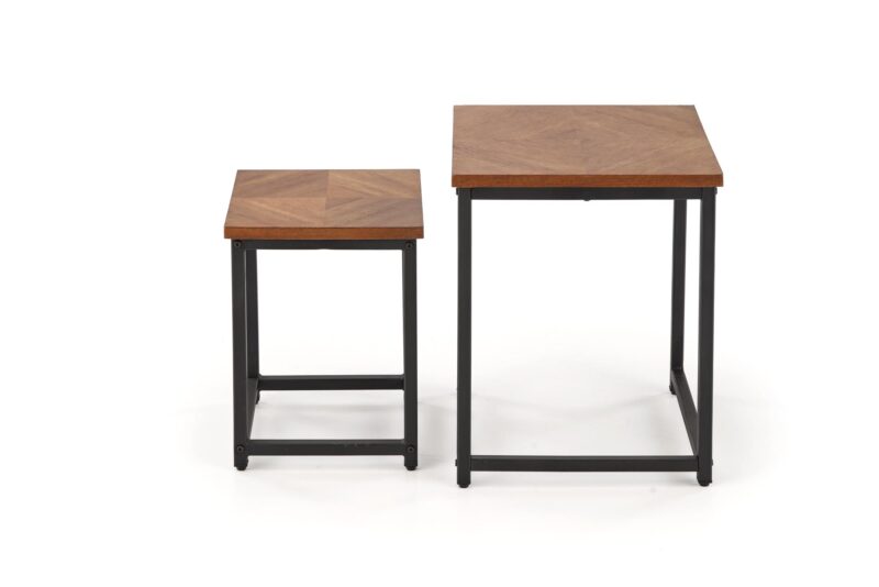 5905248133198_10 Kohvilaudade komplekt ELERNA (2 tk), pähkel / must